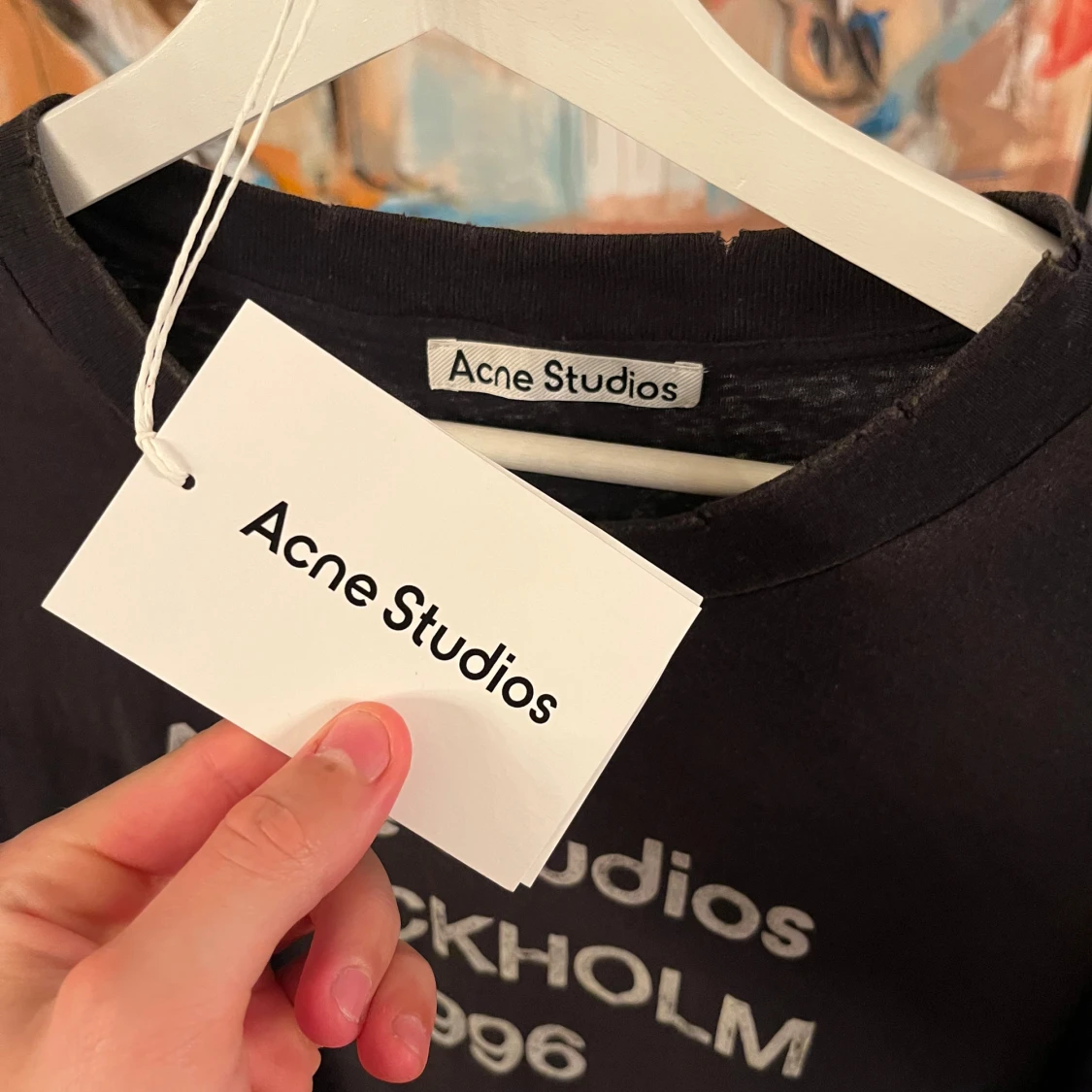 Svart Acne Studios t-shirt Stockholm - 1