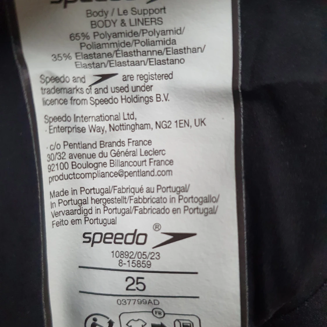 Tävlingsbaddräkt Speedo pure valor, strl 25 - 3