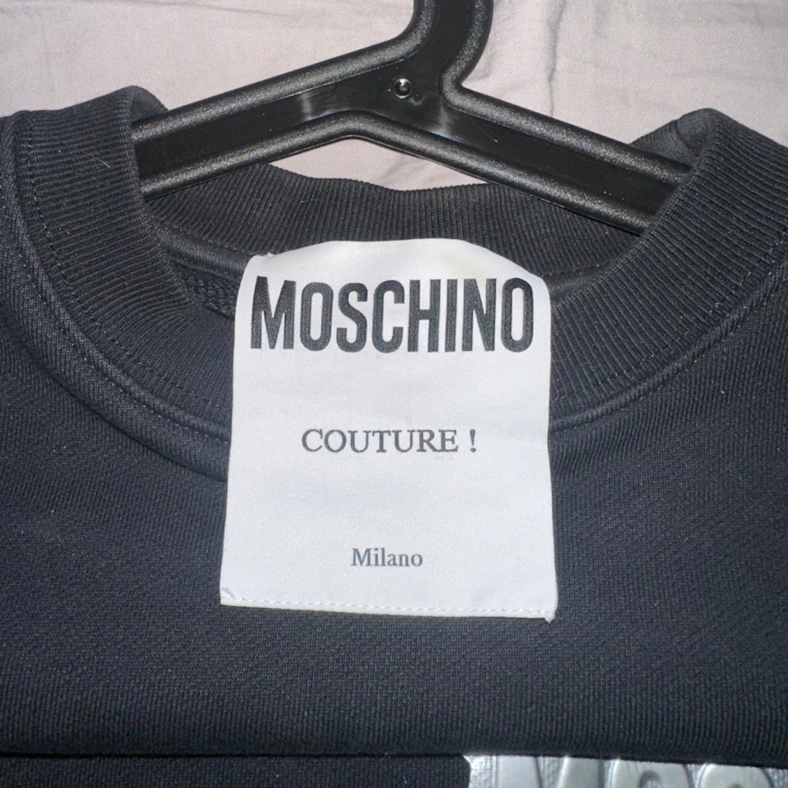 Svart Moschino sweatshirt i bomull - 1