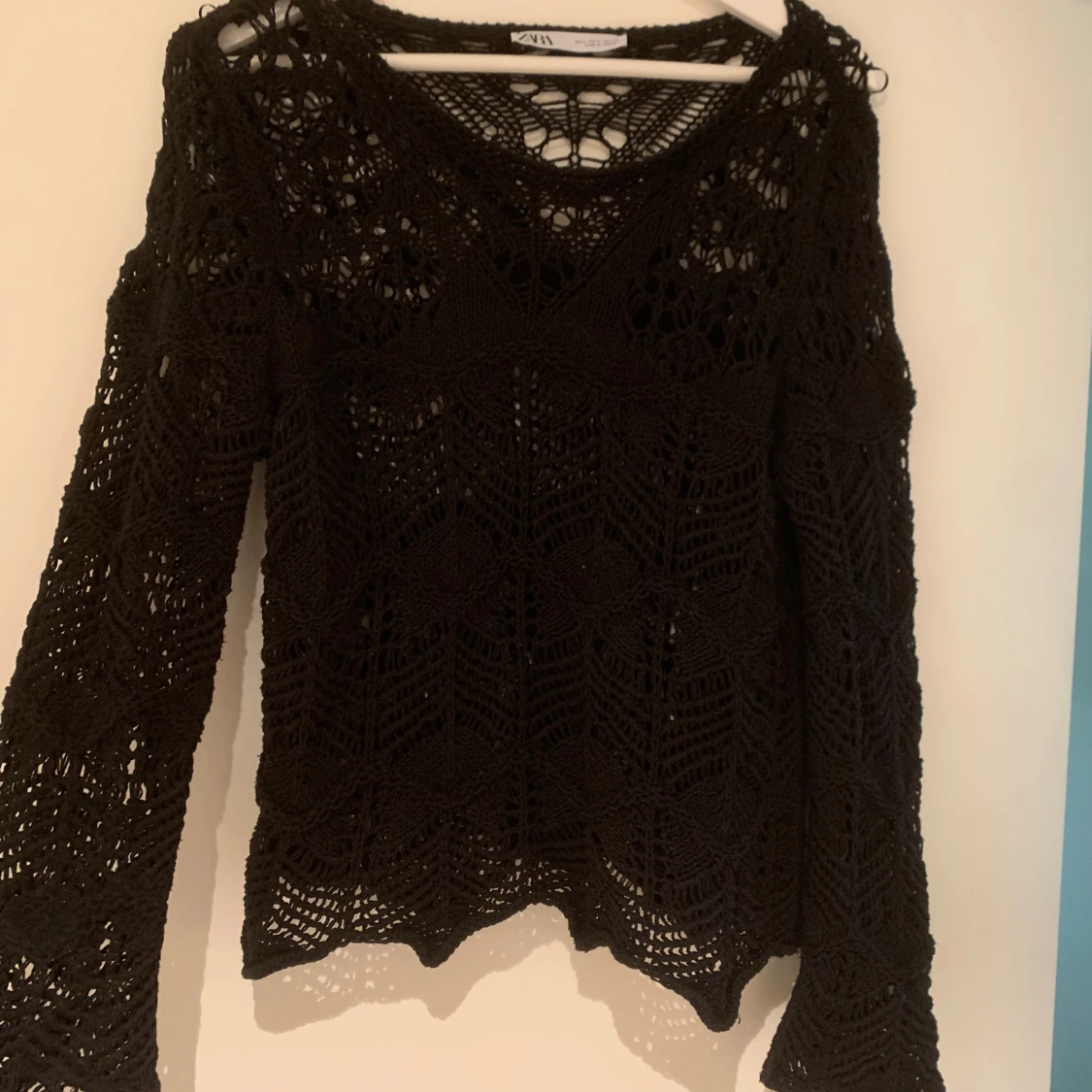 Svart virkad tröja från Zara - 2