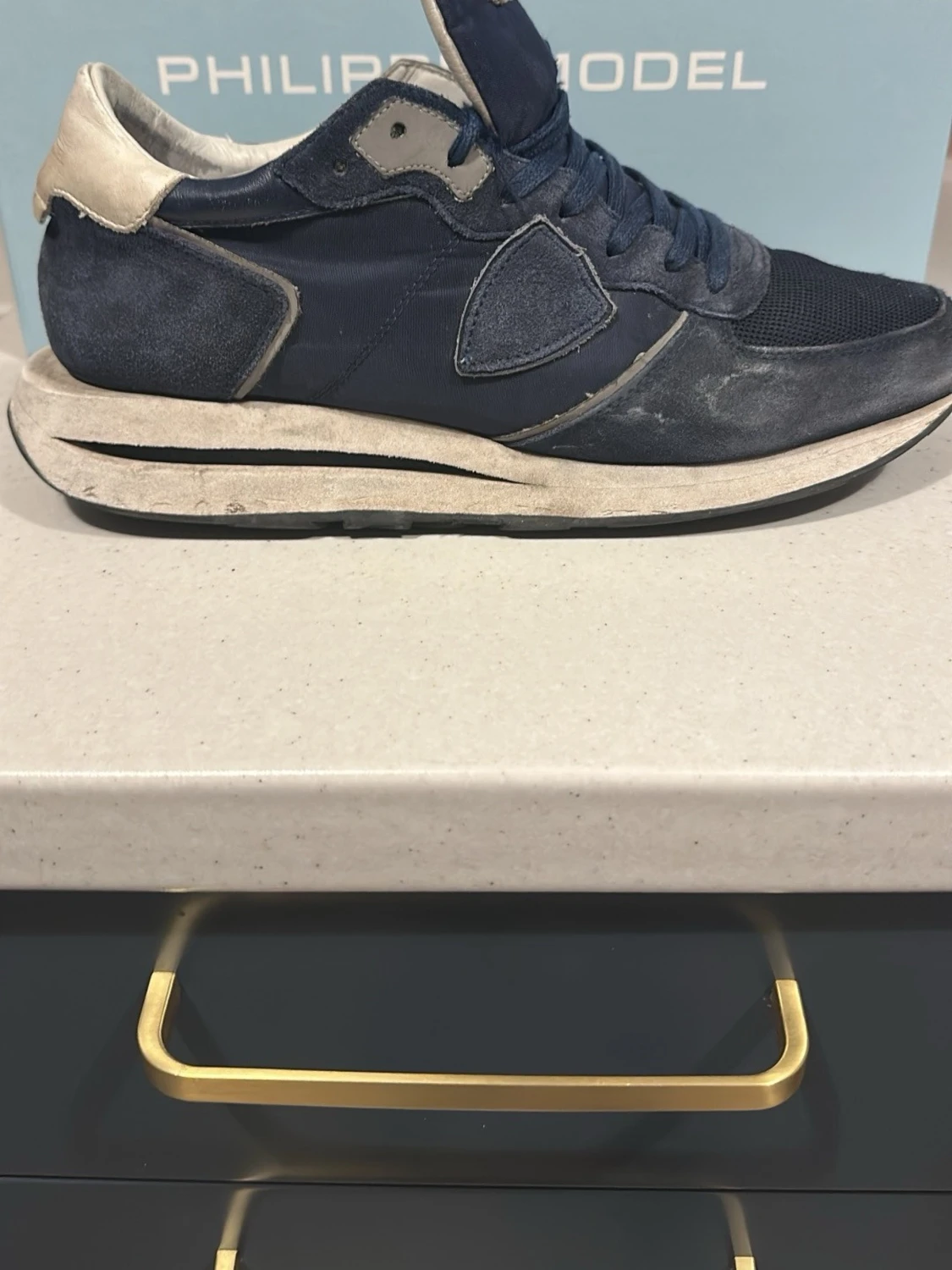 Blå sneakers från Philippe Model - 2