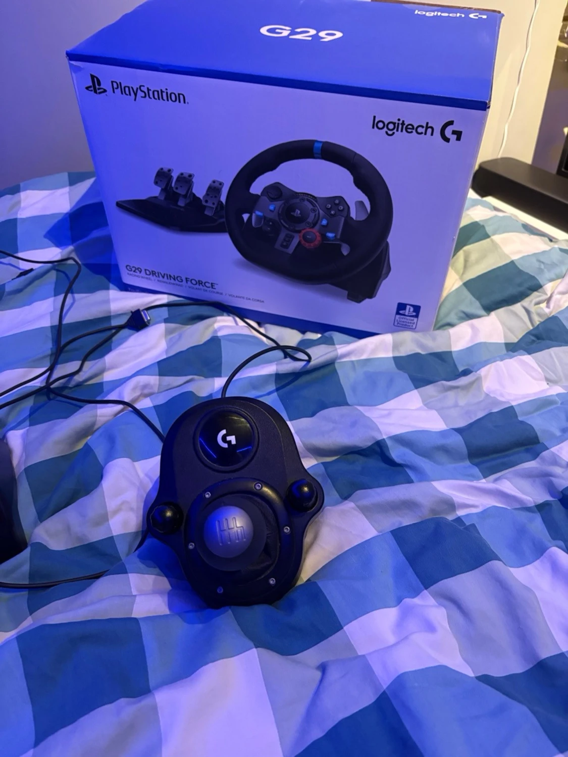 Logitech G29 ratt,pedaler och växelspak PS4/PS5/PC - 2