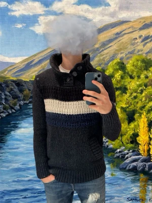 Superdry Tröja Stickad  - Riktigt bra fet stickad tröja från Superdry i mycket bra skick, tröjan är tjock och är i stickat material. Storleken är M och även passformen på den, hade möjligtvis kunnat passa L.