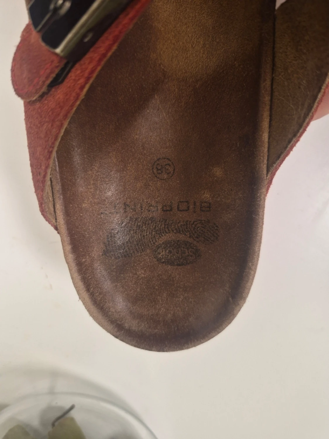 Röda läder sandaler från Scholl, 38 - 4