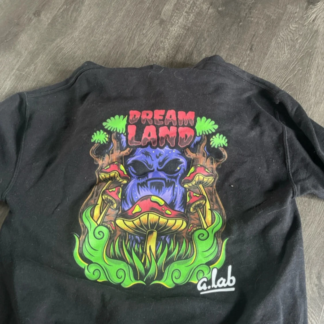 Svart hoodie Dreamland från A.Lab - 1