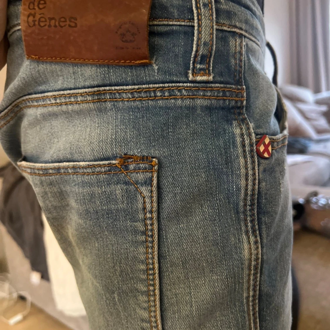 Blå jeans från Blue de Genes, slim fit - 3