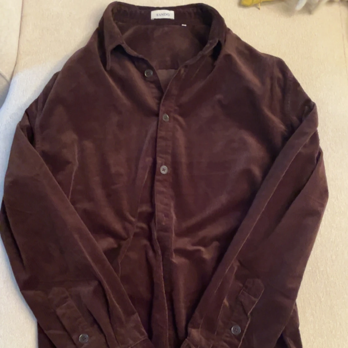 Brun manchesterovershirt från Sandö. S/M - 1