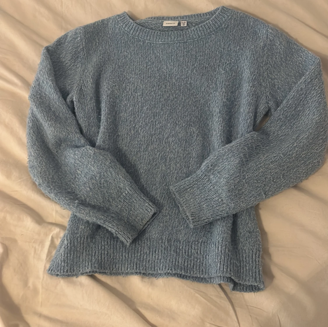 Ljusblå stickad tröja från Name It - 4