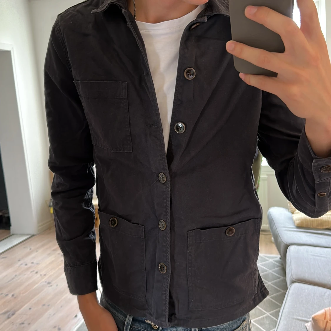 Overshirt marinblå - 1