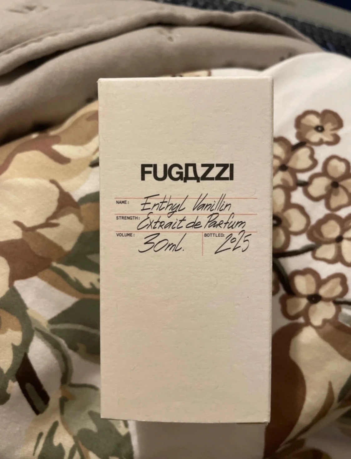 Fugazzi Ethyl Vanillin Extrait De parfum 30ml