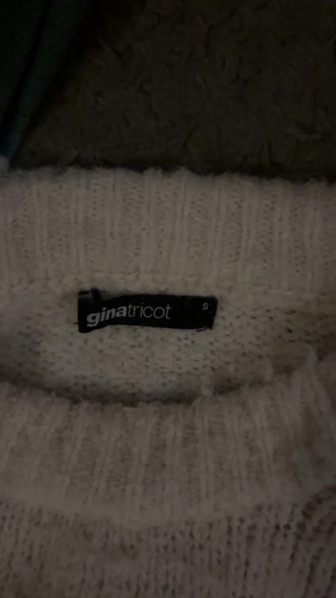 Vit stickad tröja från Gina💕 - 2