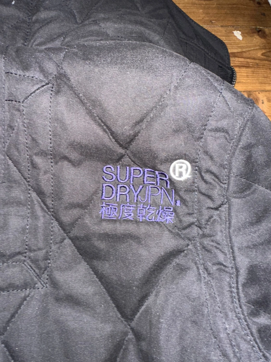 Svart quiltad jacka Superdry XL - 5