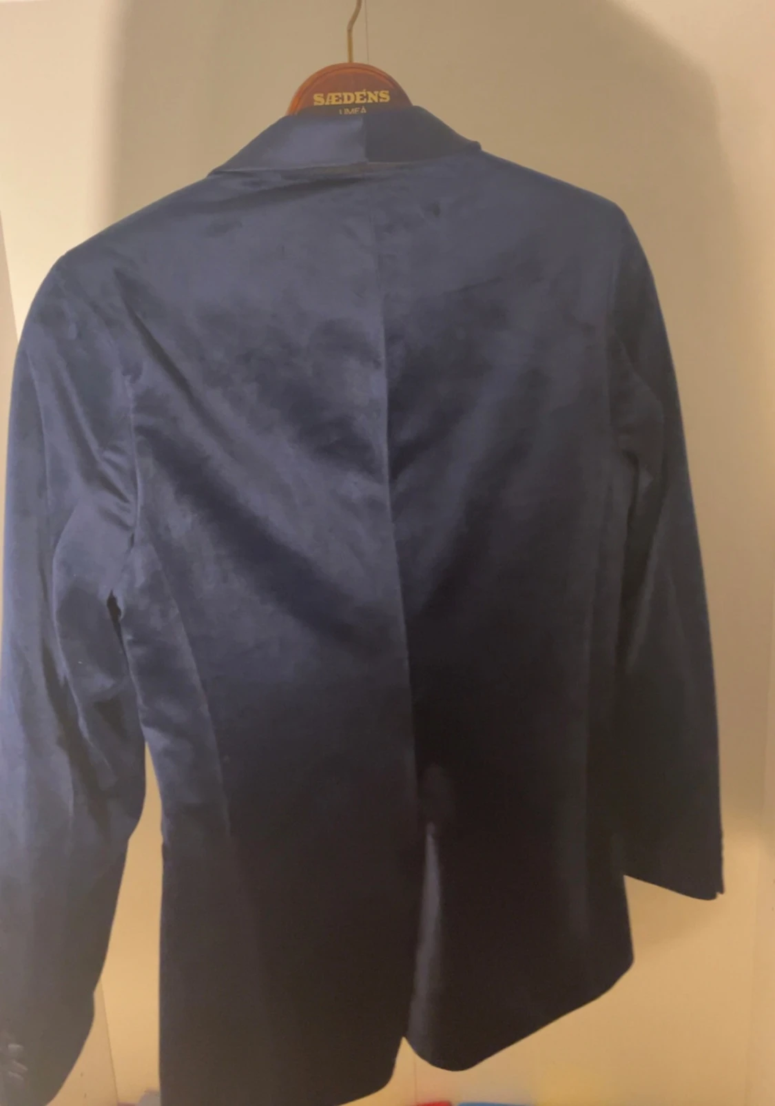 Mörkblå sammetskavaj med paisleyfoder - 1