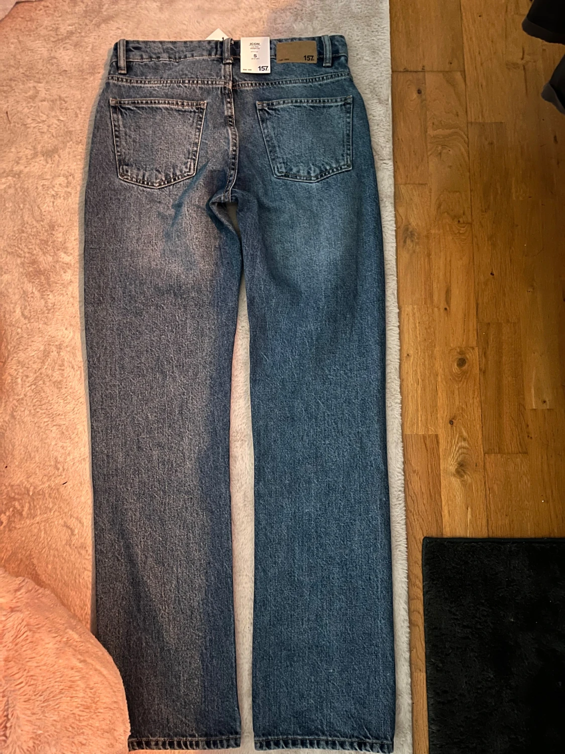 Blå raka jeans från 157 Icon, S - 3