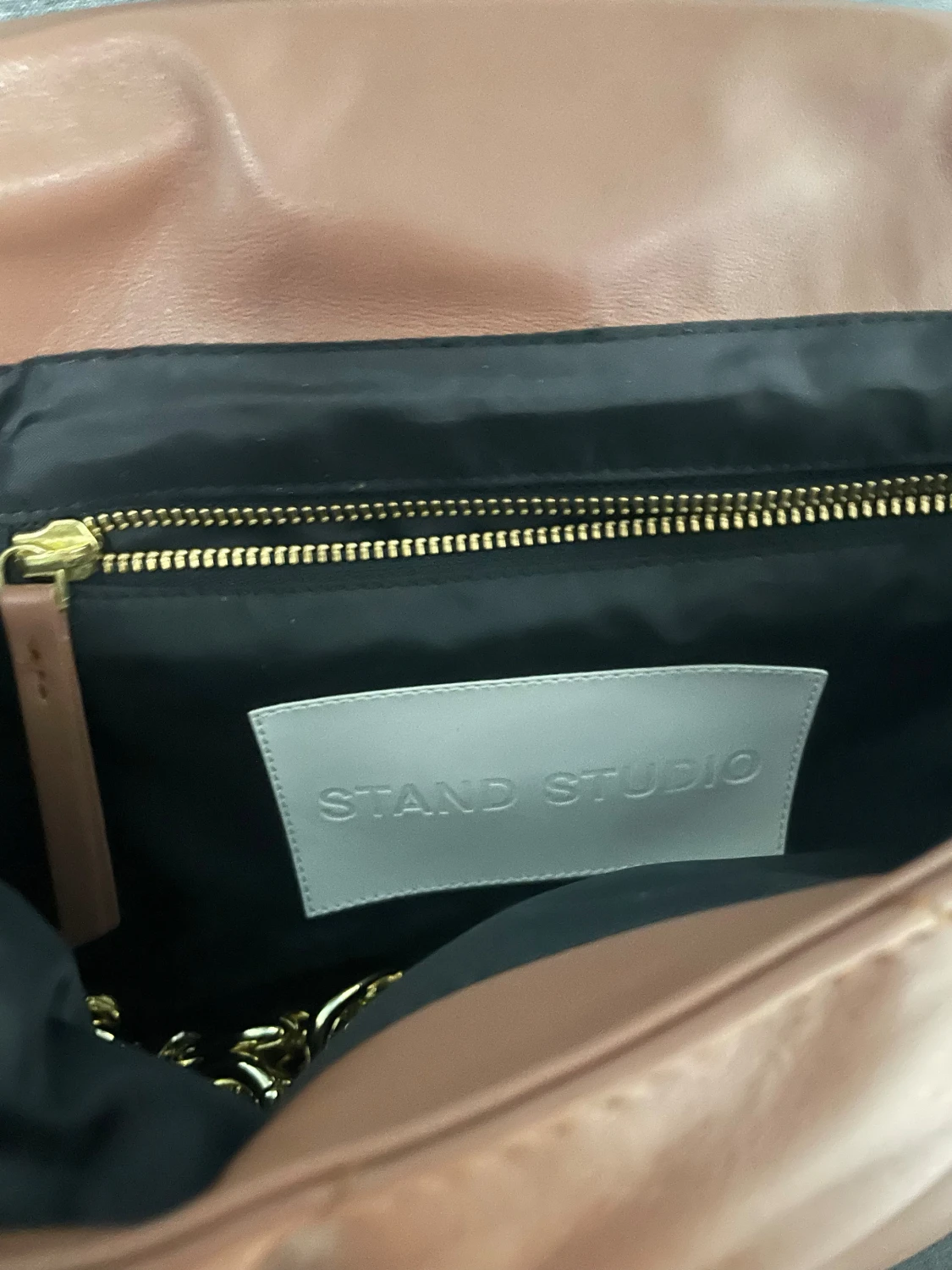 Quiltad brun axelväska från Stand Studio - 2