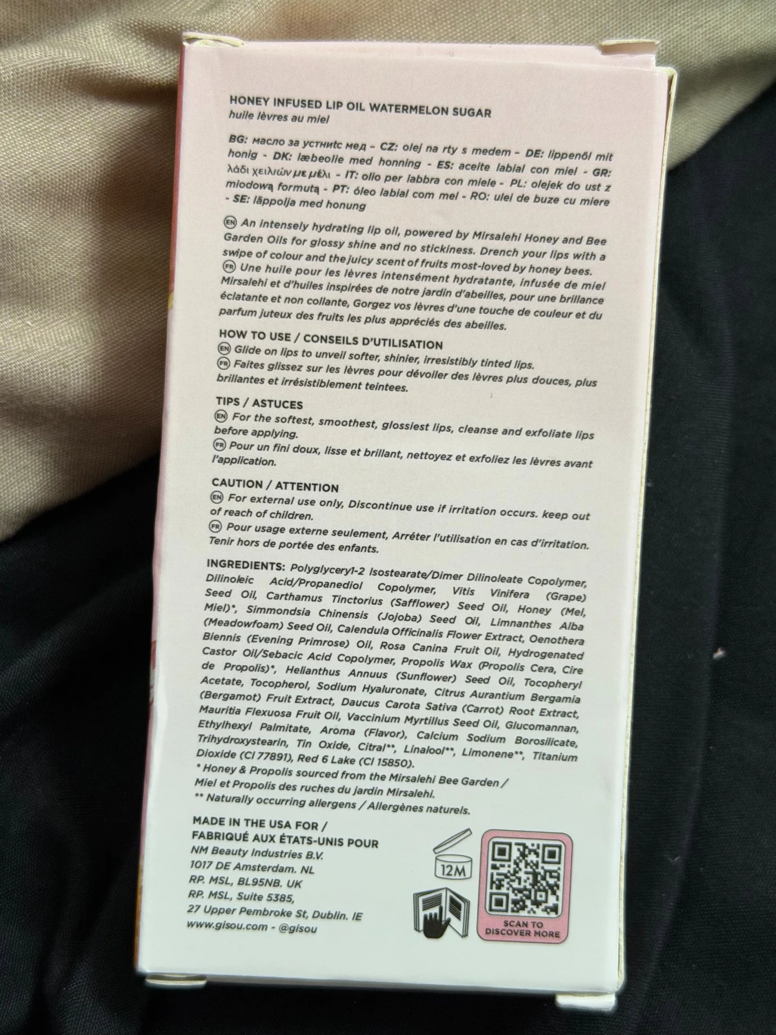 Gisou Honey Infused Lip Oil Watermelon Sugar - 2