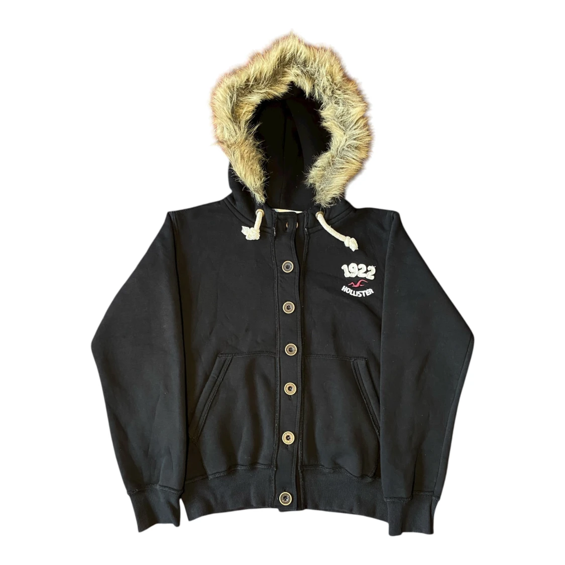 Hollister fur hoodie