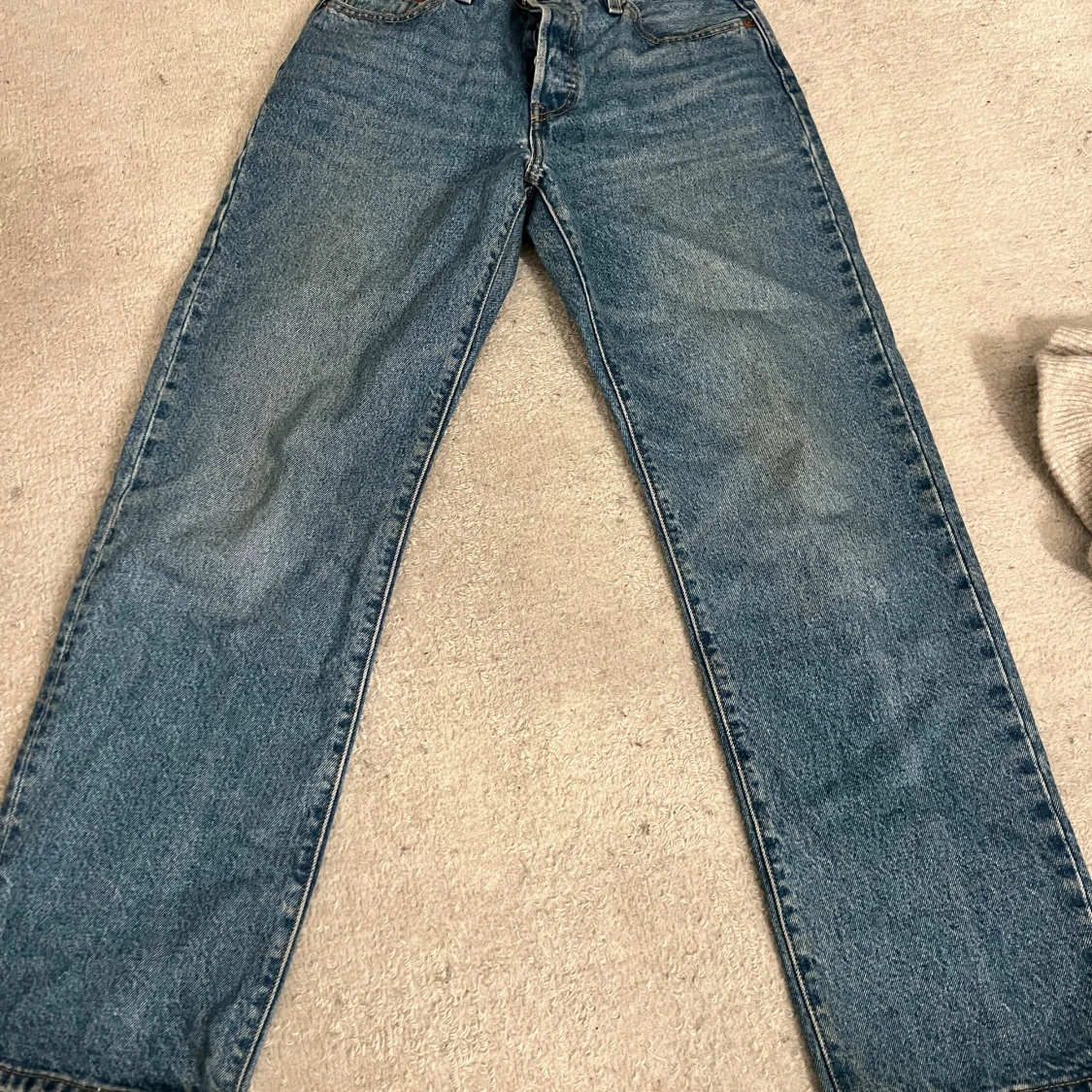 Levi's 501 blå jeans straight fit