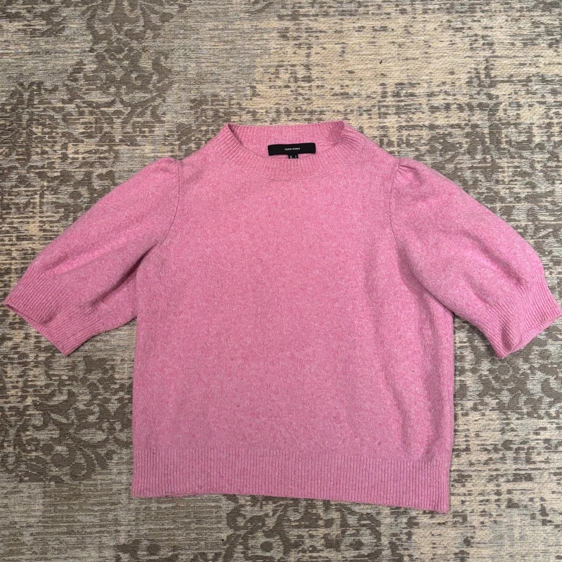 Ljusrosa stickad tröja Vero Moda - 1