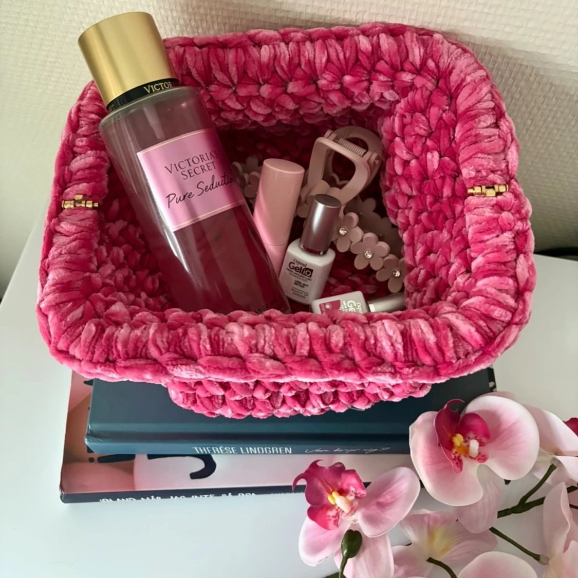 Virkad necessär (clutch bag) - Kelly -  - 2