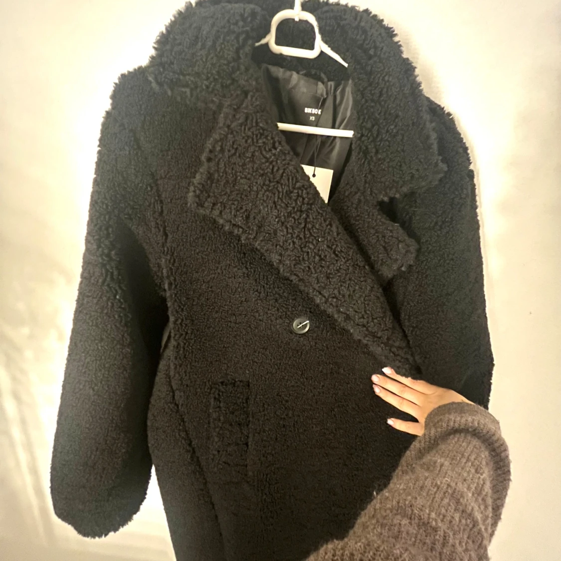 Svart teddyjacka från Bik Bok - 1