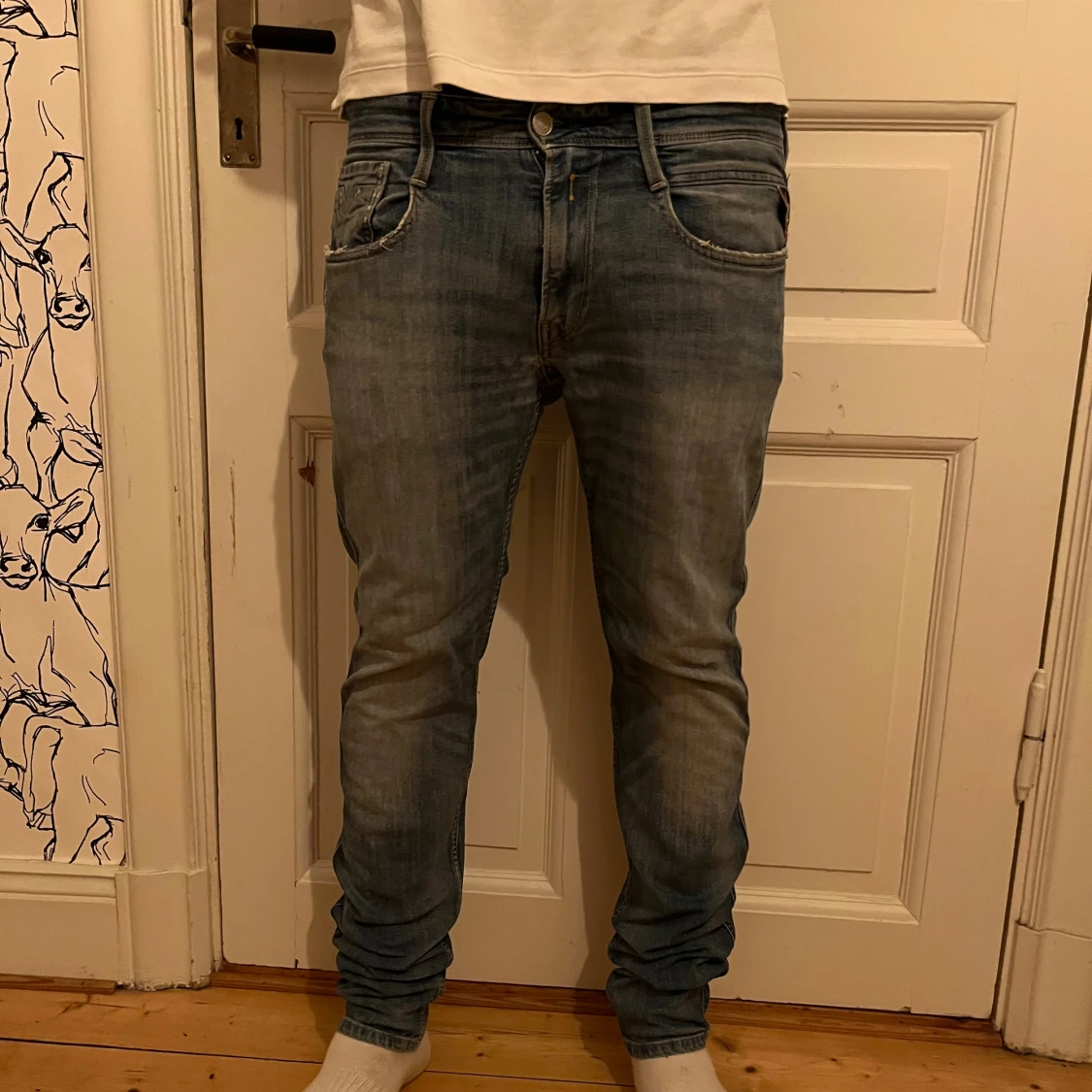 Replay jeans i ljusblå.