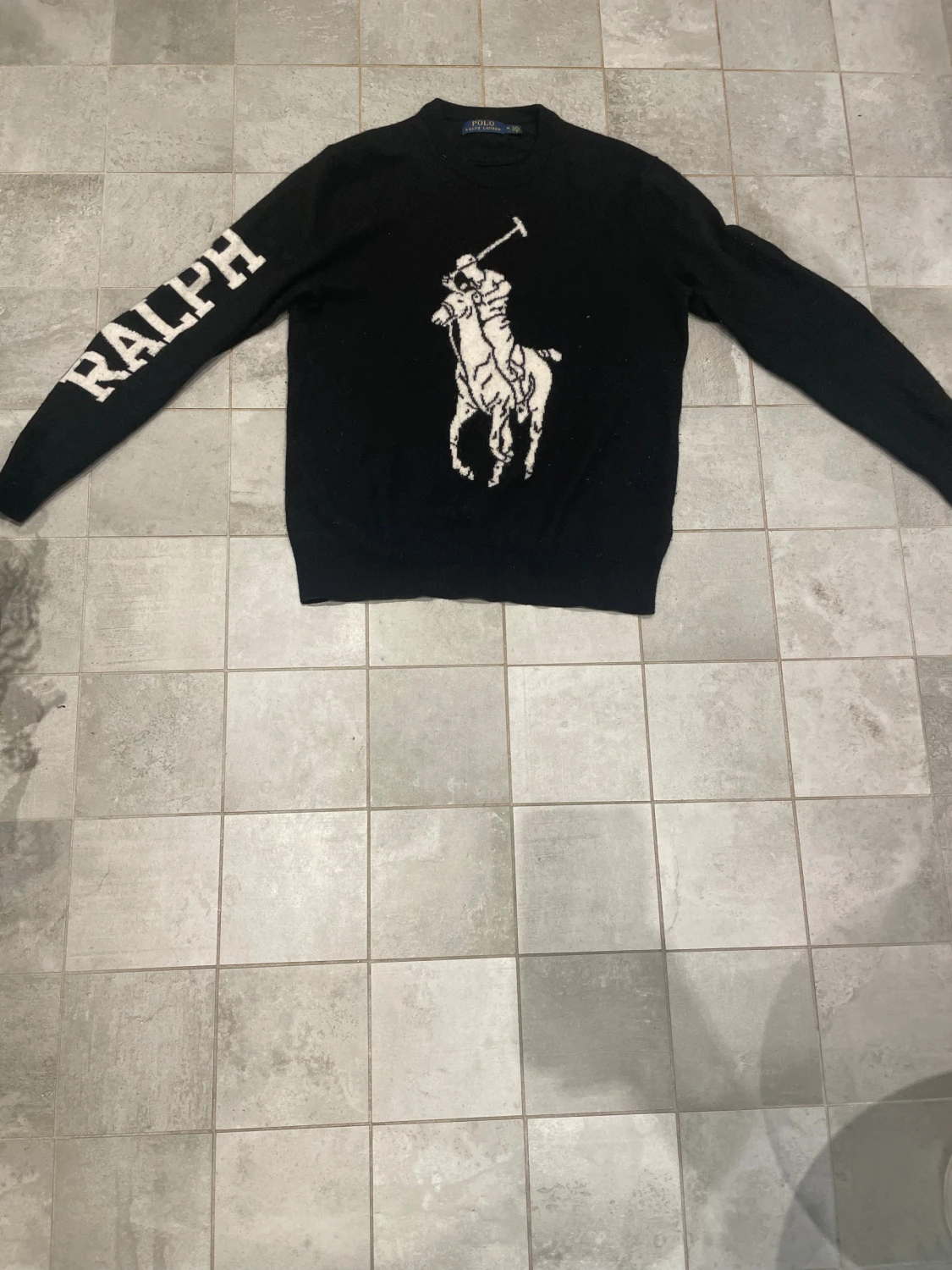 Svart stickad tröja Polo Ralph Lauren