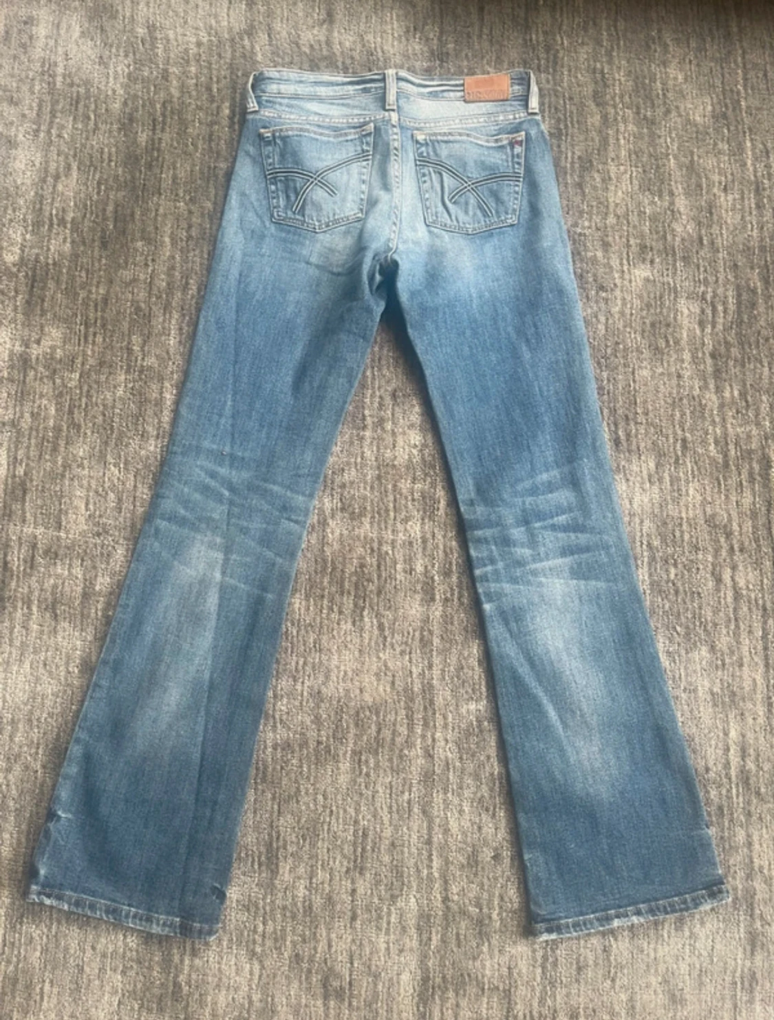 Blå bootcut jeans från Big Star - 2