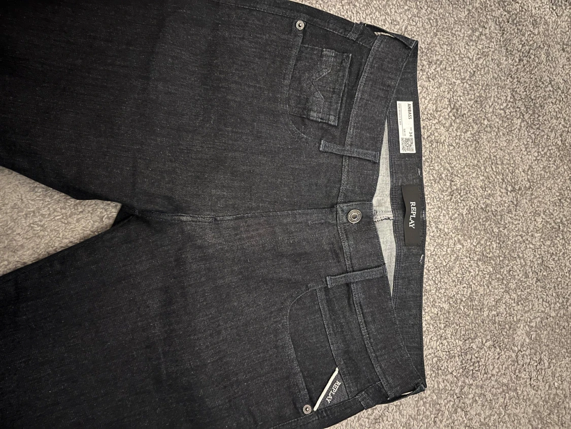 Replay Anbass Hyperflex jeans, svart - 3