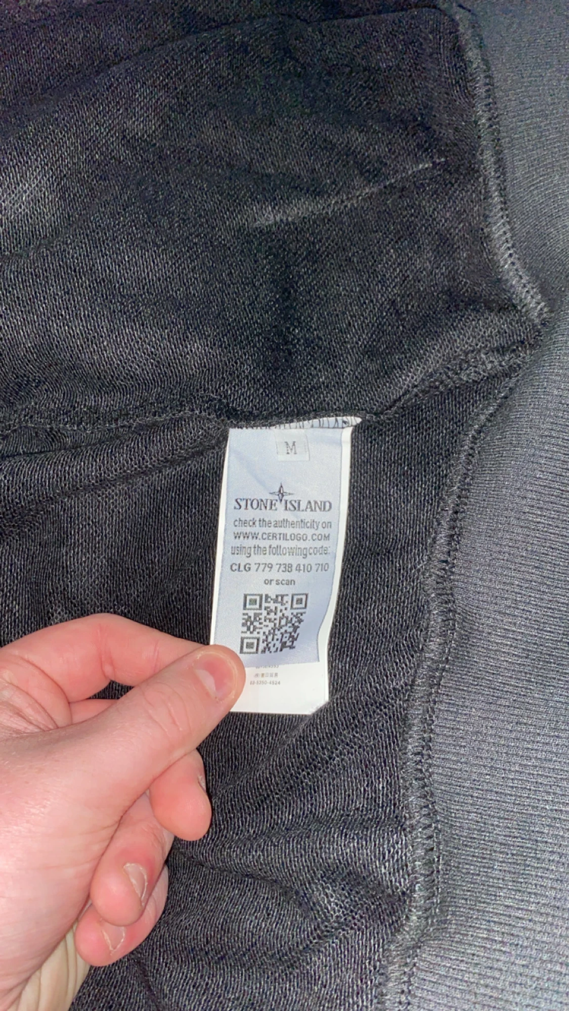 Svart hoodie från Stone Island M - 3