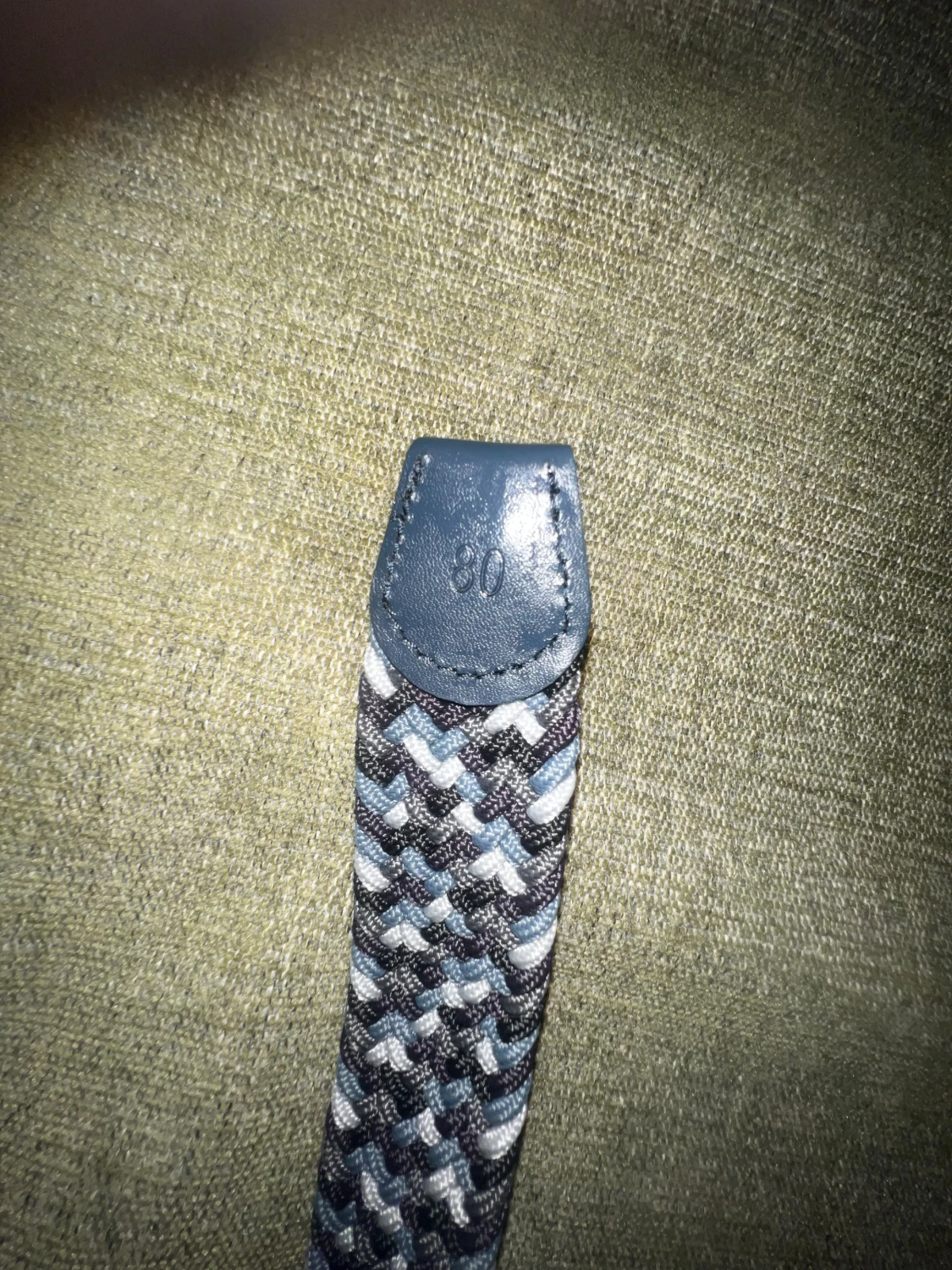 Svart och grått flätat bälte ONEWear - 4