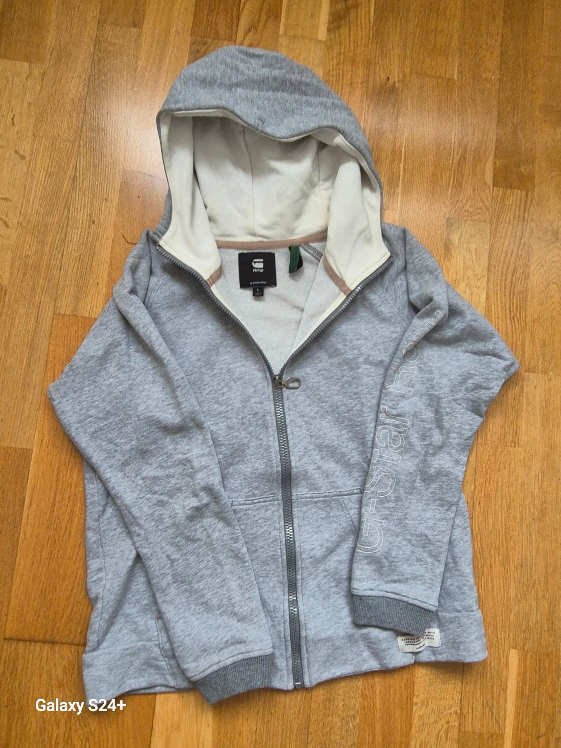 Grå hoodie från G-Star RAW, storlek L
