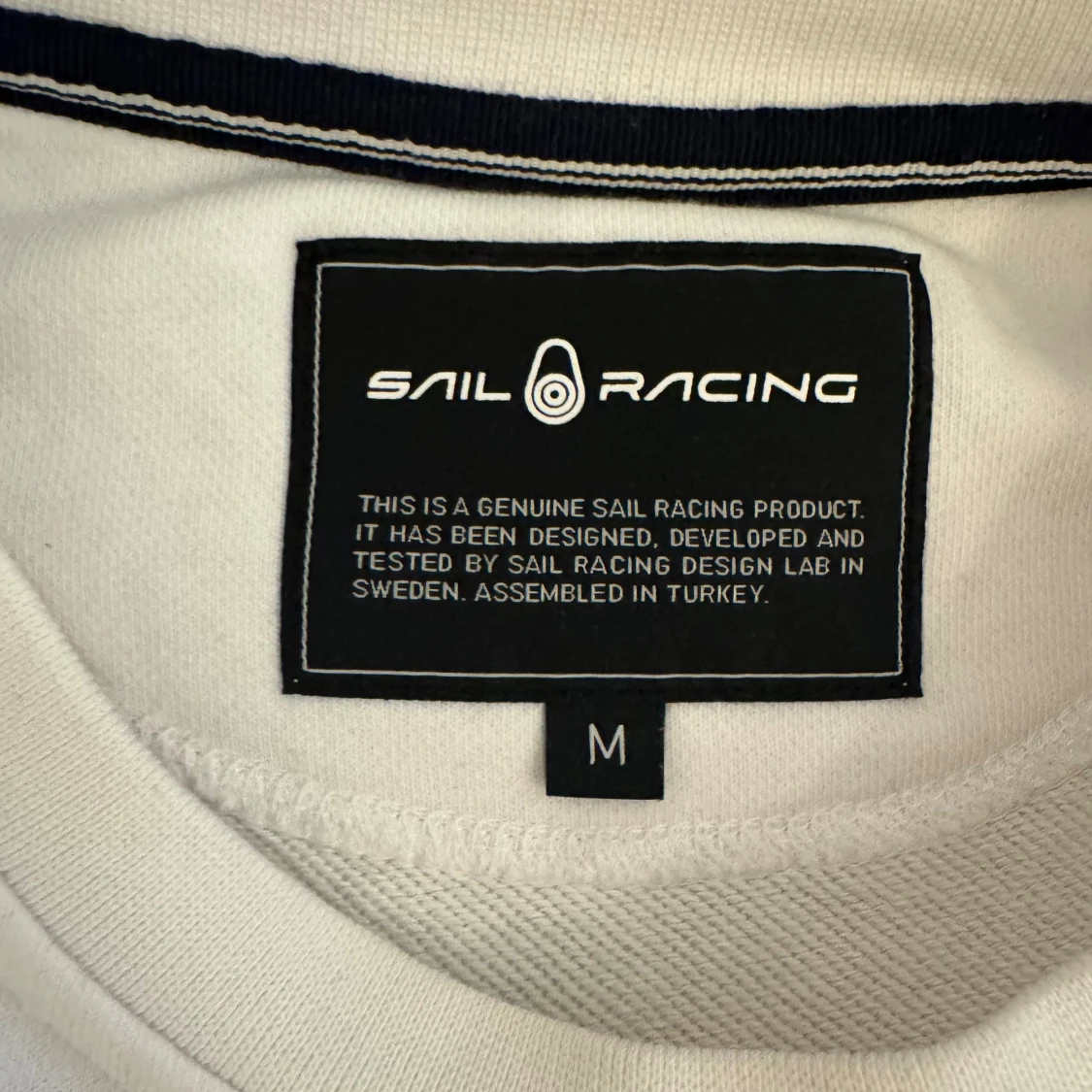 Vit Sail Racing sweatshirt med tryck . Använd en gång! - 1