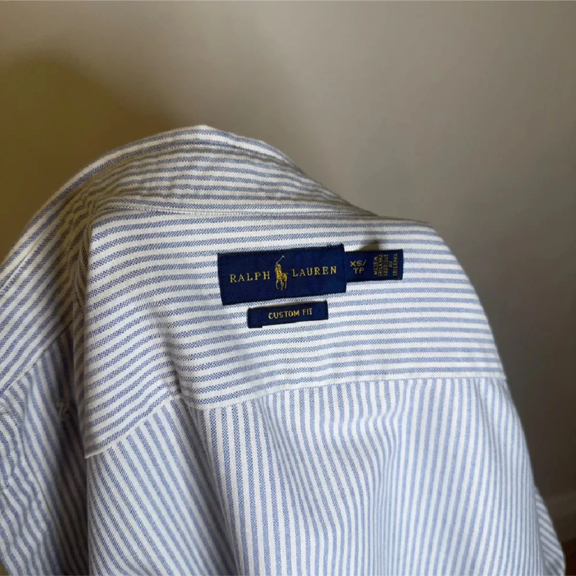  Blå och vit randig skjorta från Ralph Lauren Herr XS - 2