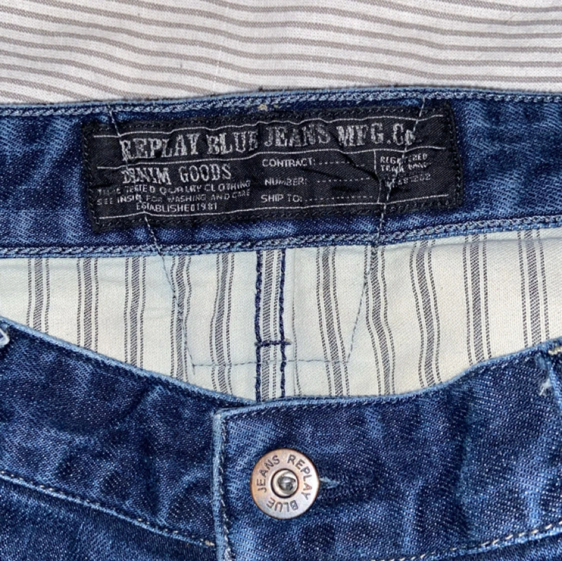 Blå Replay jeans herr, storlek 34/32 - 1