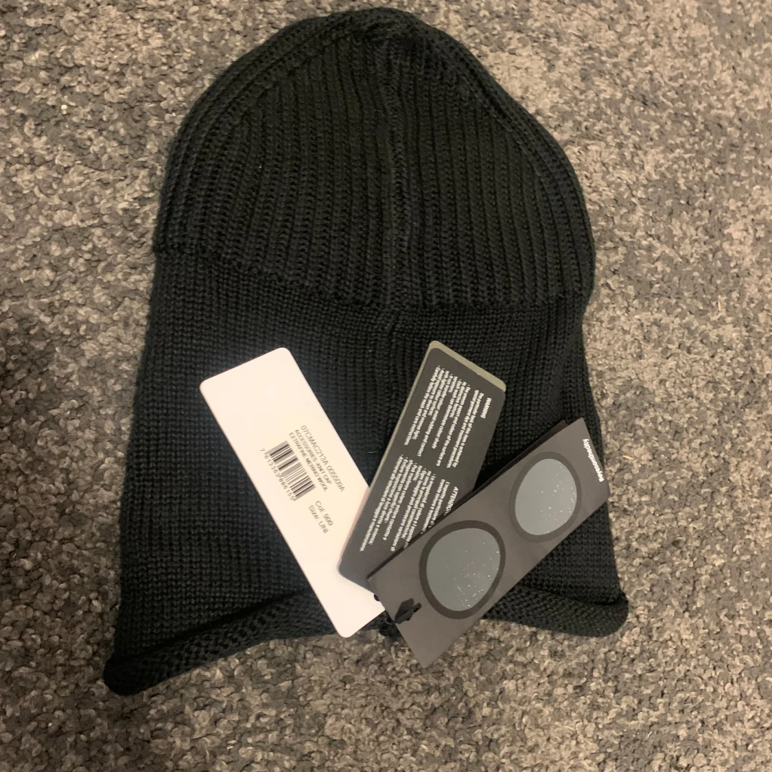 Svart Goggle-mössa från C.P. Company balaklava  - 1