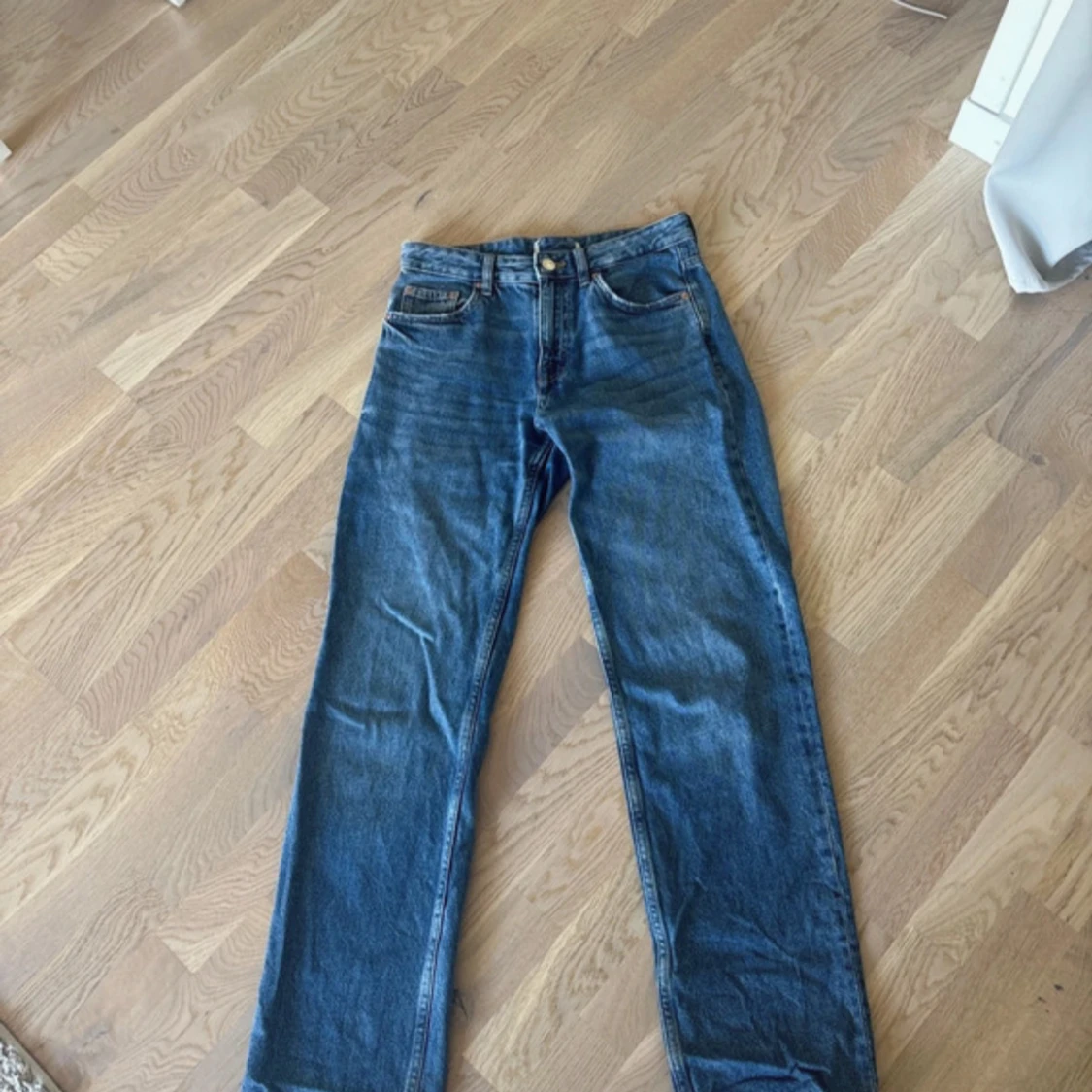 Pull&bear blå jeans straight fit