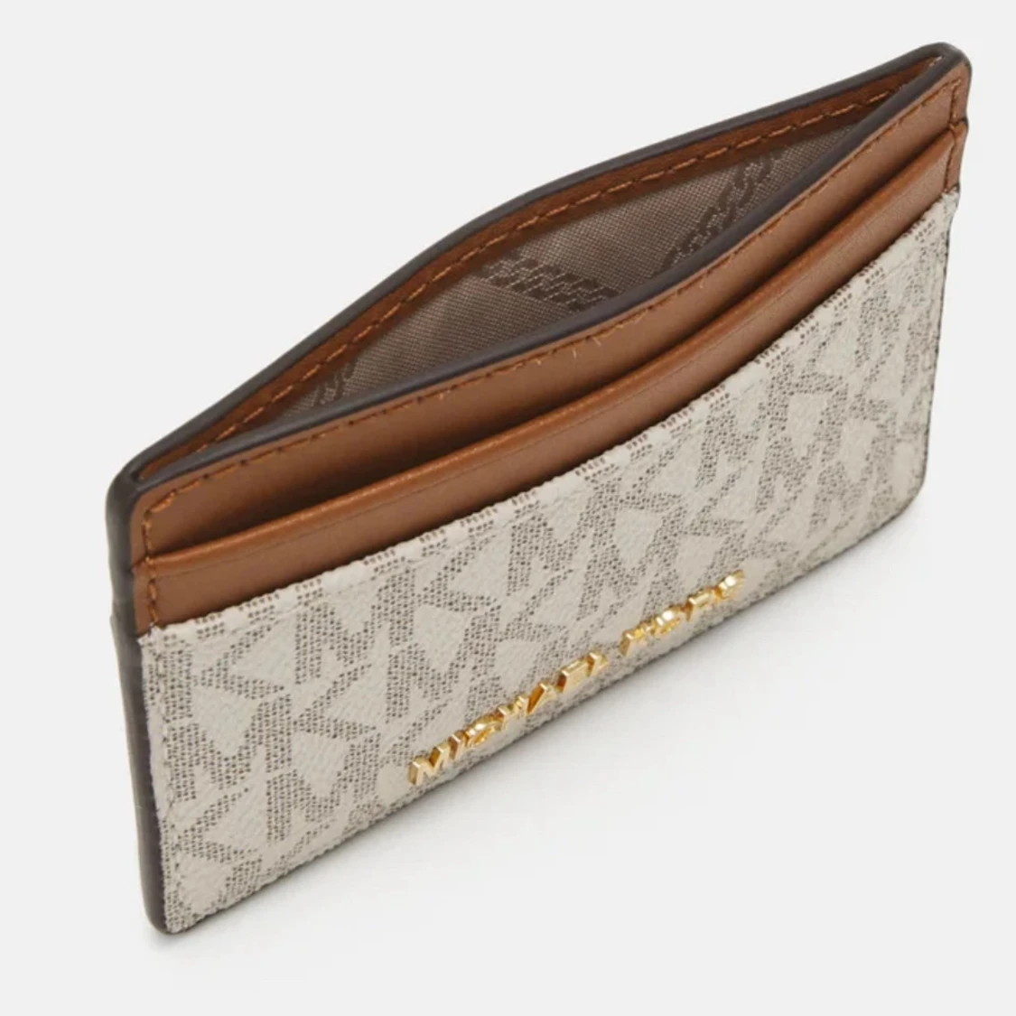 Michael kors beige/brun/vit korthållare - 2