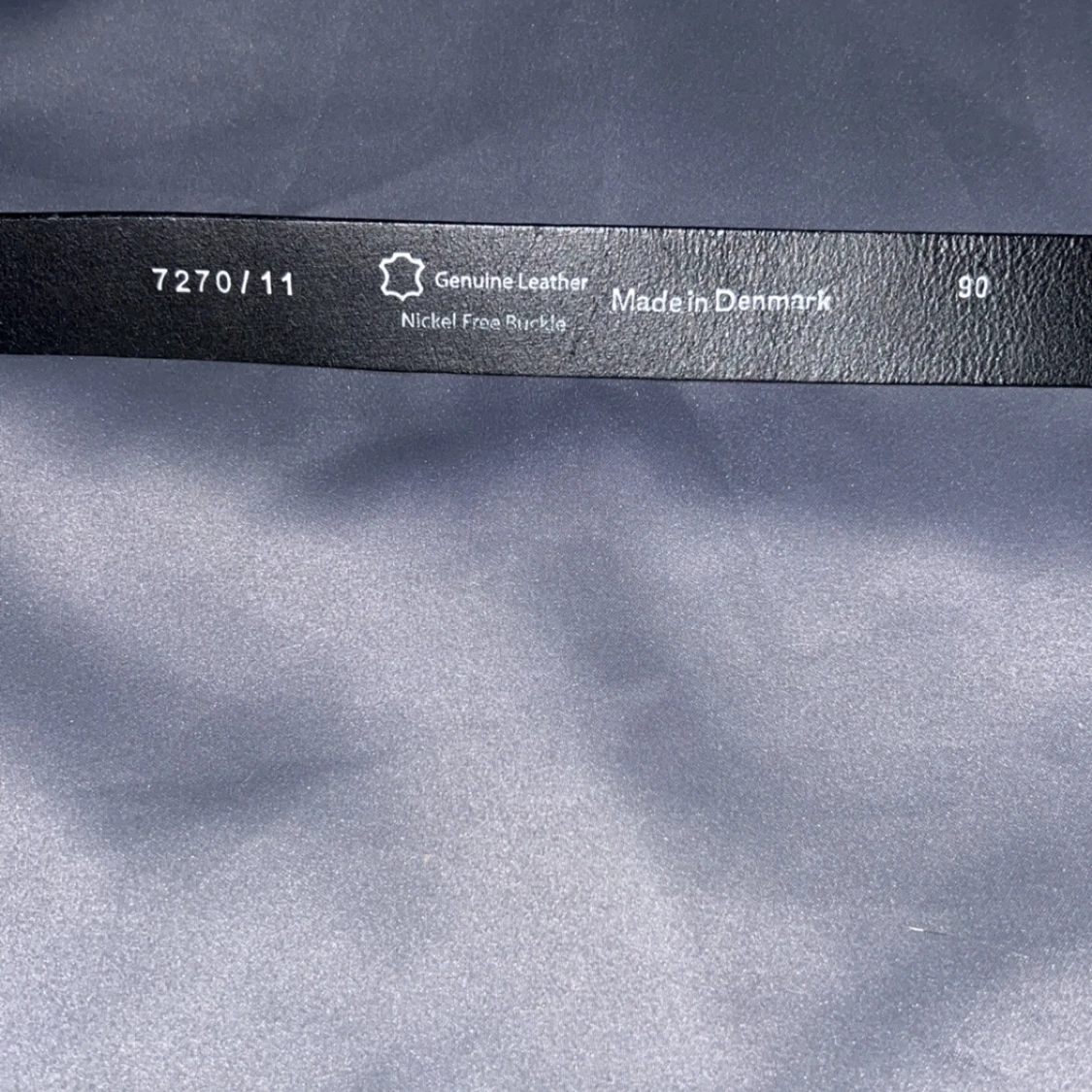 Svart skärp i äkta skinn, Danmark - 1