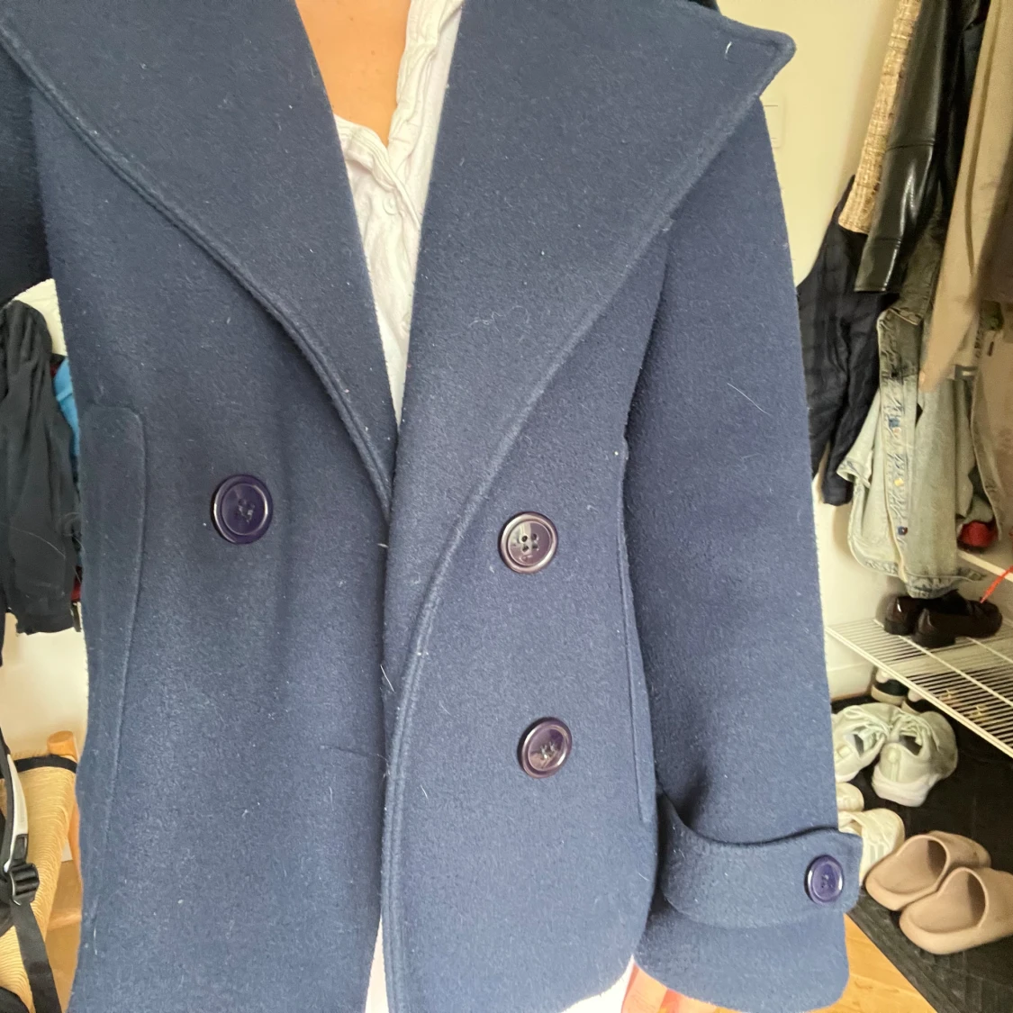 Mörkblå skepparkavaj från Design Si XS/S - 1