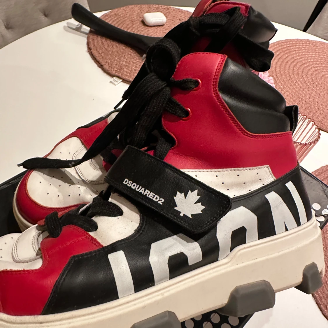 Dsquared2 Basket Icon sneakers röd/vit/svart - 2