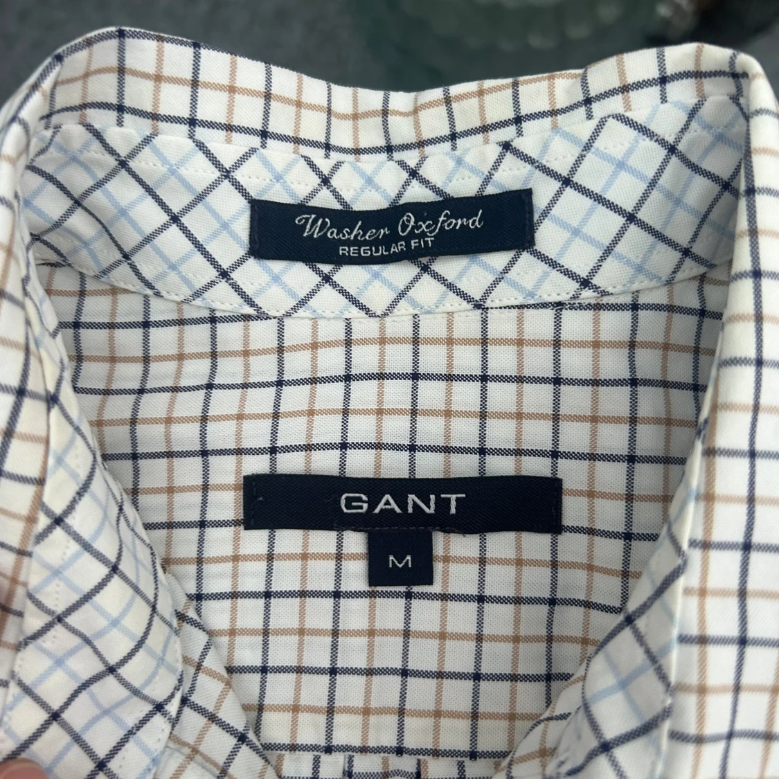 ✨ GANT rutig skjorta M Regular Fit ✨ - 2