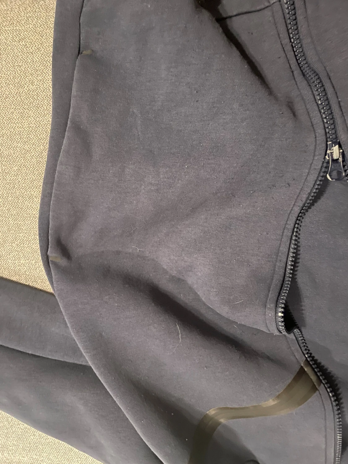 Mörkblå Nike PSG hoodiejacka - 4