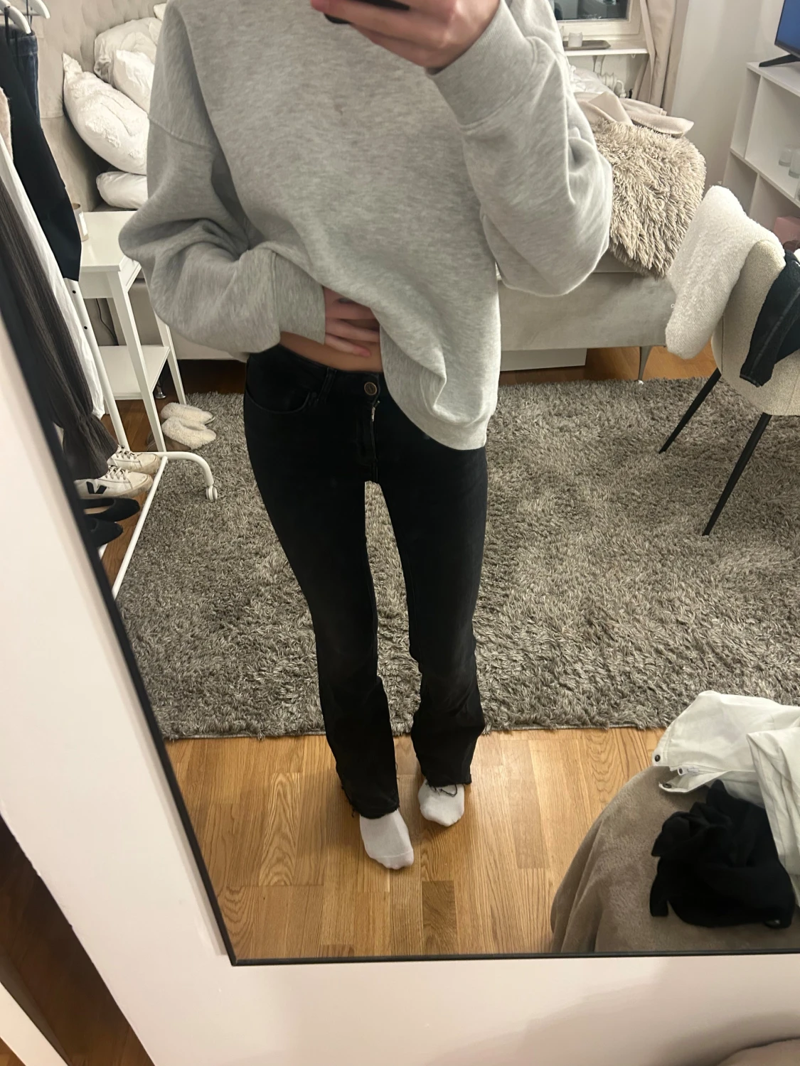 Svarta bootcut jeans från Only - 1