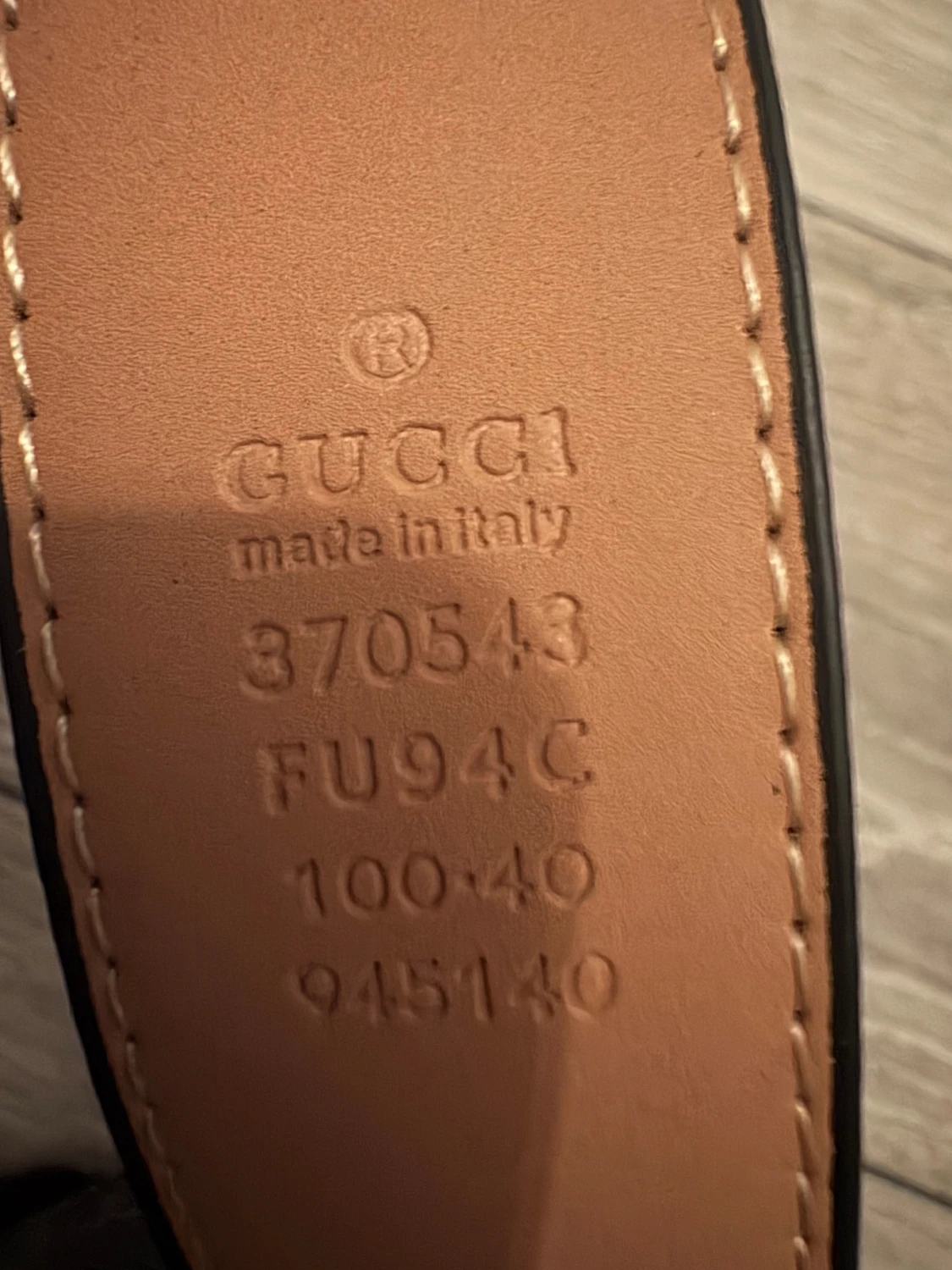 Svart gg bälte  - 2