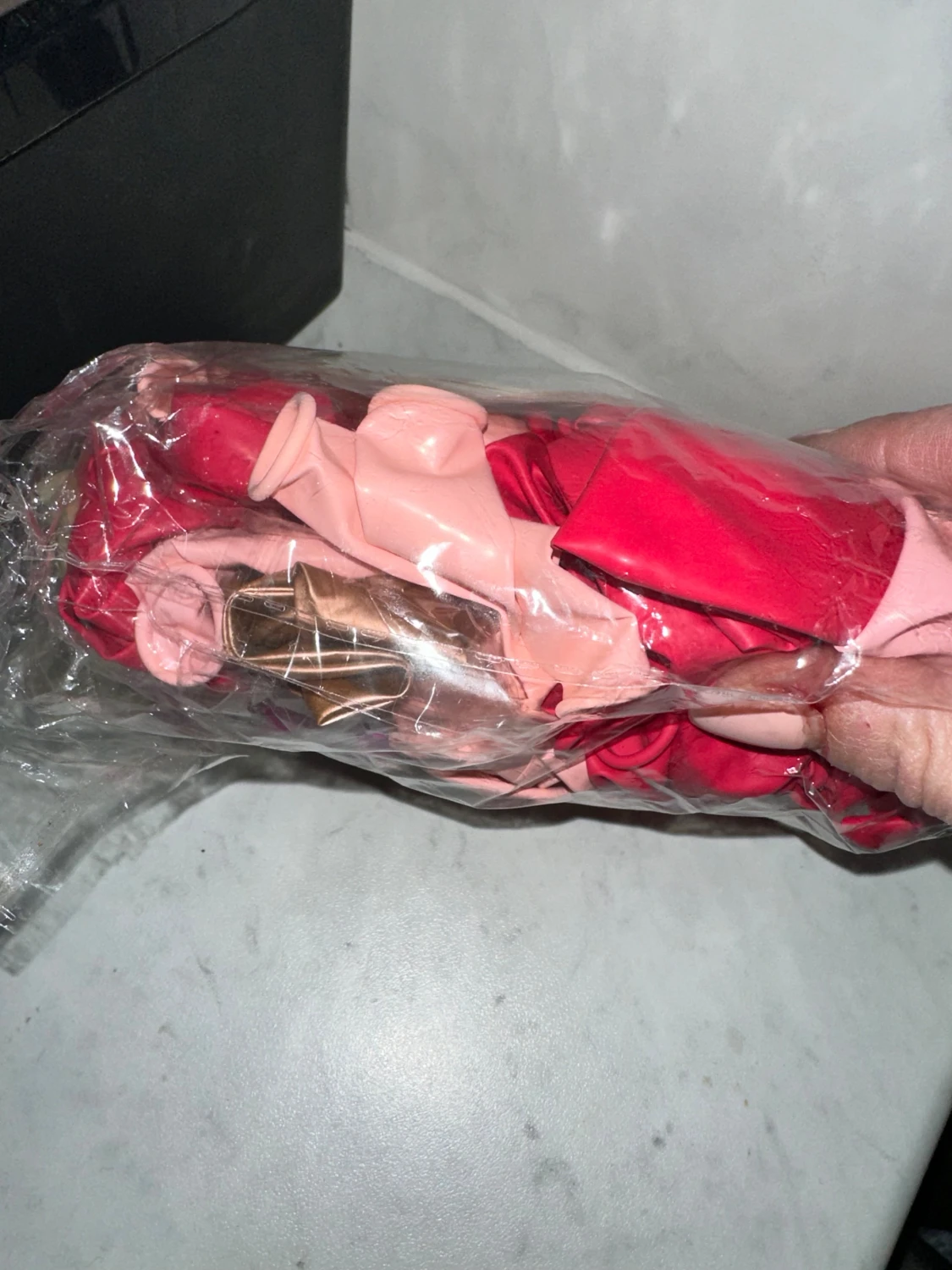 Blandade ballonger i olika färger ballong båge rosa  - 2