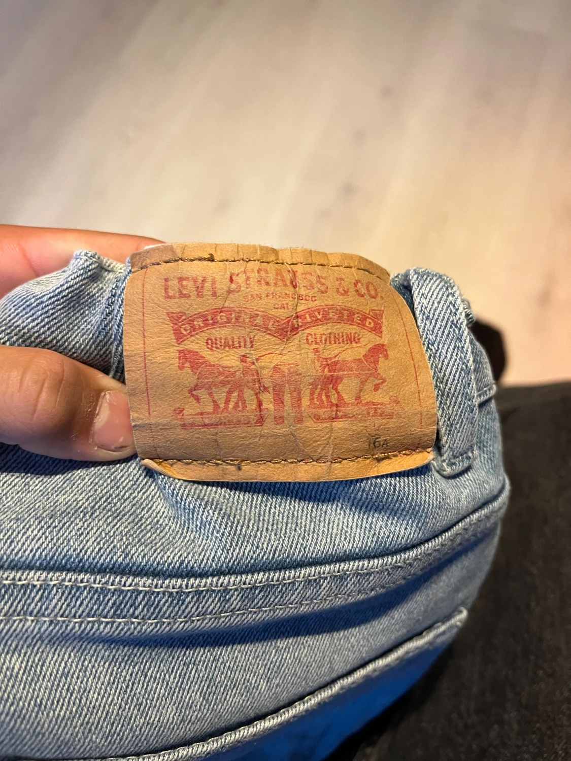 Levi's 501 ljusblå jeans straight fit - 3