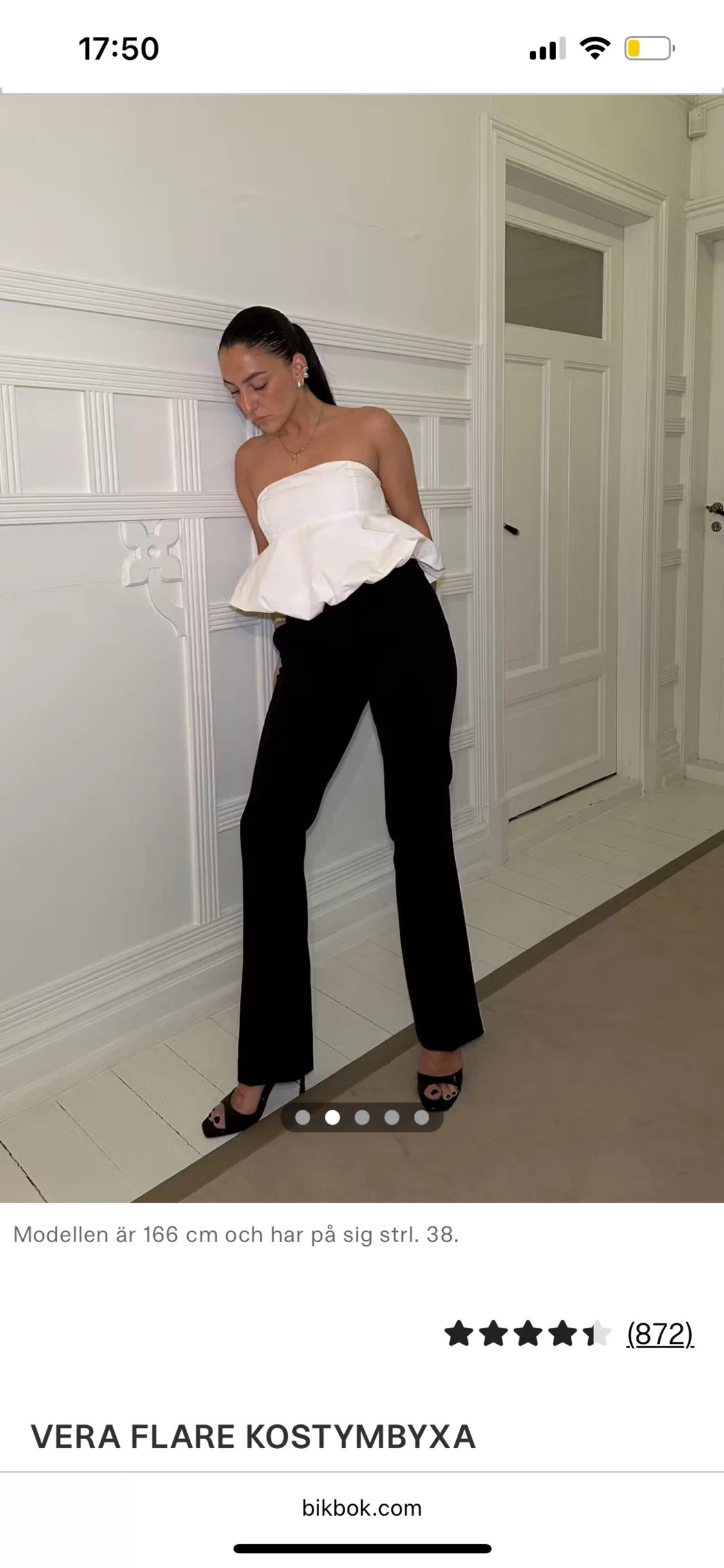 Svarta Vera flare kostymbyxor BikBok - 3