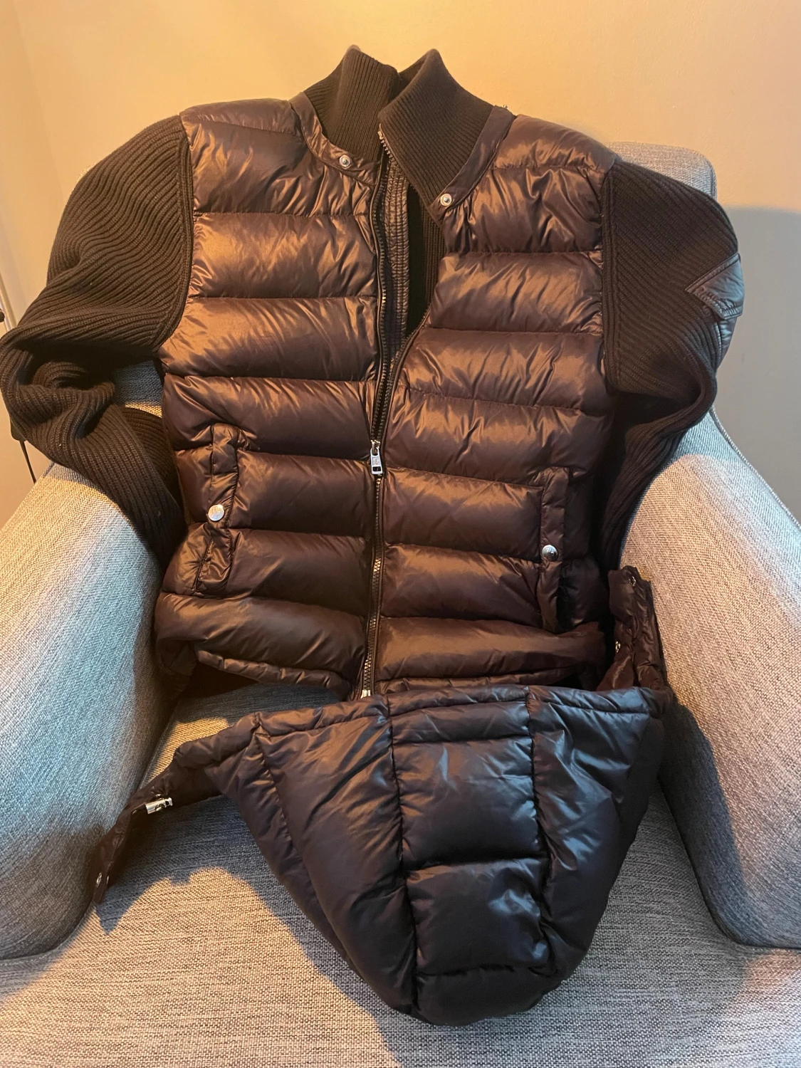 Svart Moncler cardigan  - 1