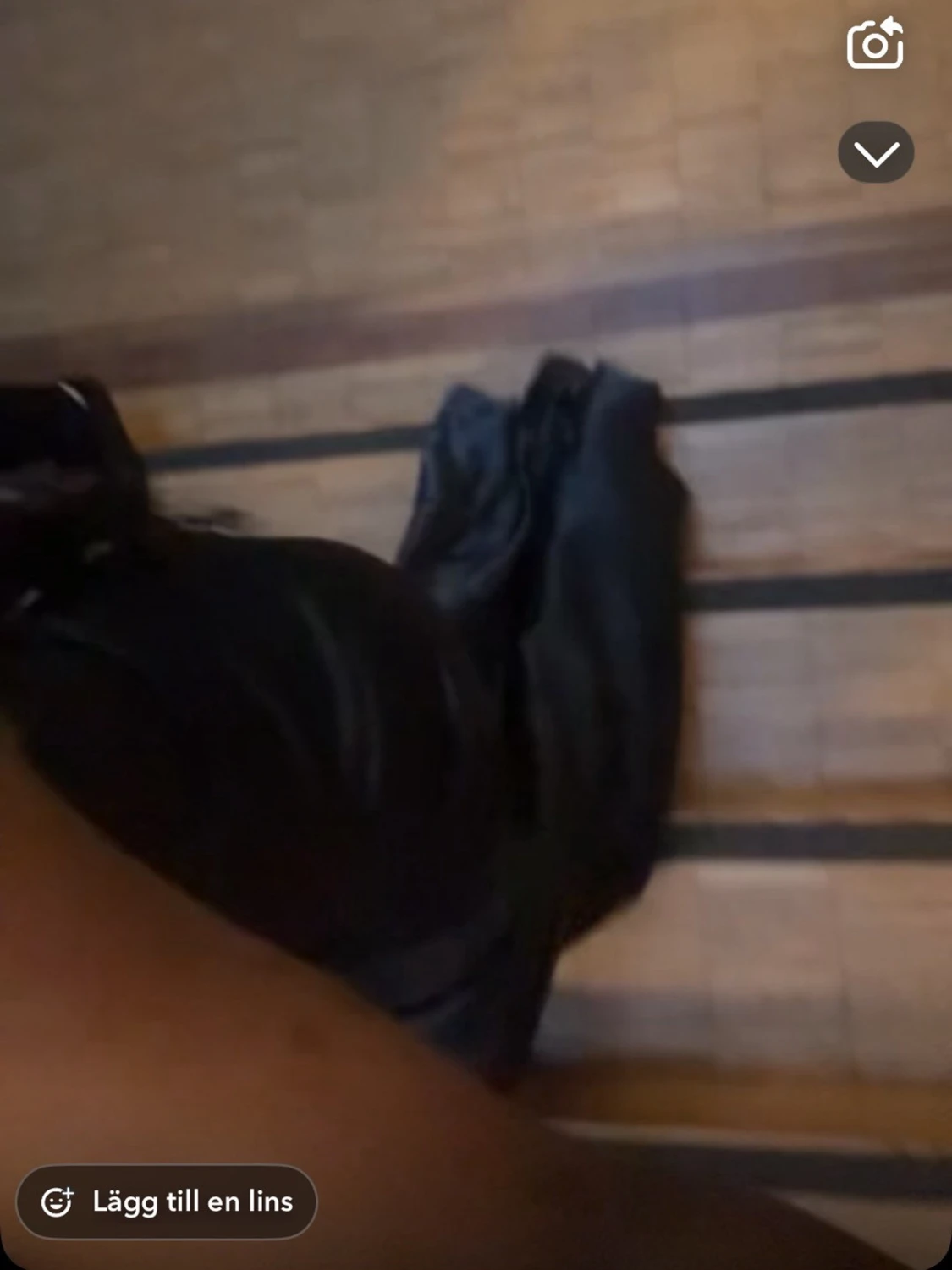 Mörkblå långklänning (balklänning) med släp - 5